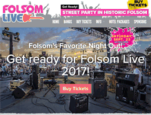 Tablet Screenshot of folsomlive.com